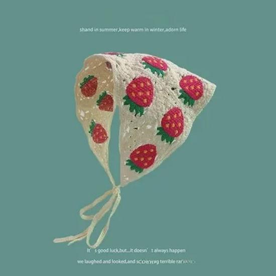 

Солодка та Мила В язана Квіткова Пов язка на Голову : Весняно-осінній стиль для подорожей One Size