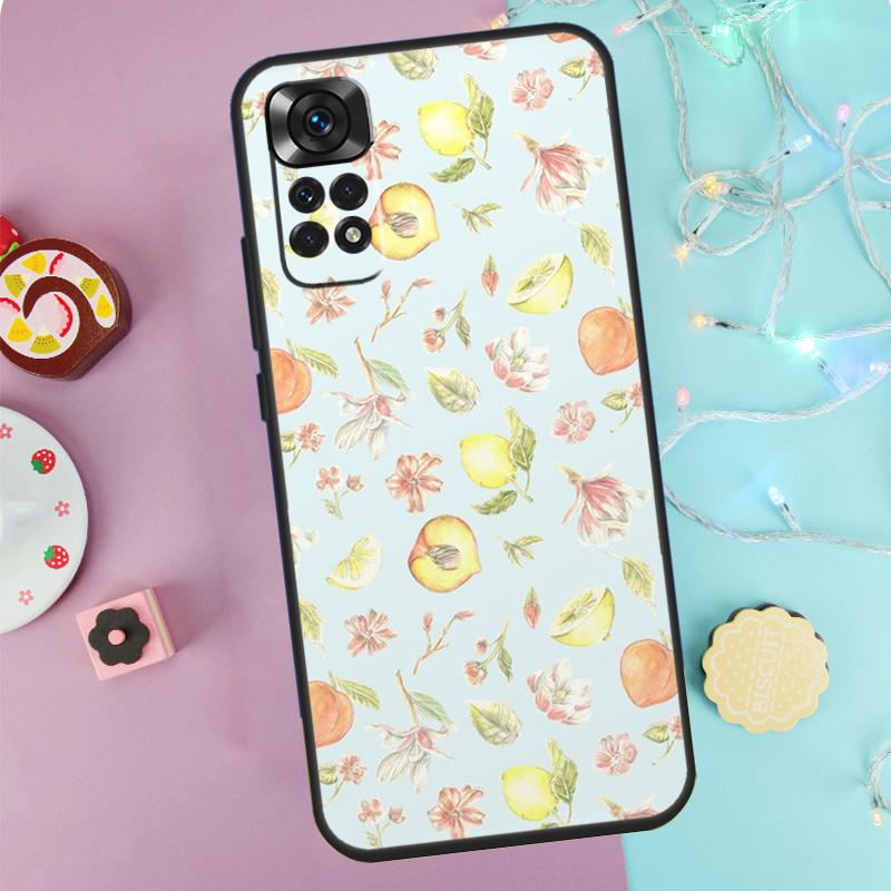 Pink Peaches Aesthetic Case For Xiaomi Redmi Note 14 13 9 10 11 12 Pro 9S 10S 11S 12S Redmi 13C 10C 12C 14C Cover