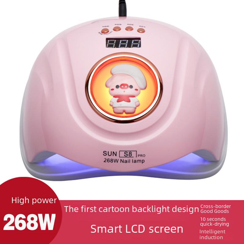 S8 Cartoon Doll High-Power 268W UV LED Nail Dryer Lamp