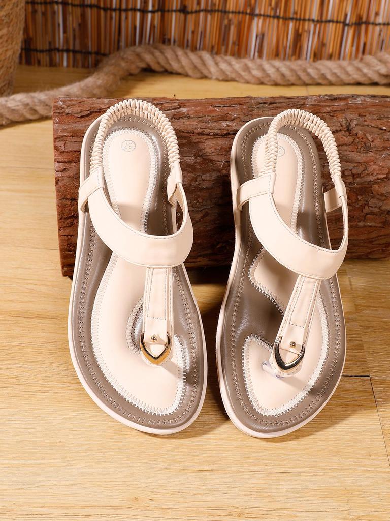 Sommer 2025 Flache Strandsandalen mit weicher Sohle - Böhmischer Stil, Übergröße für Damen