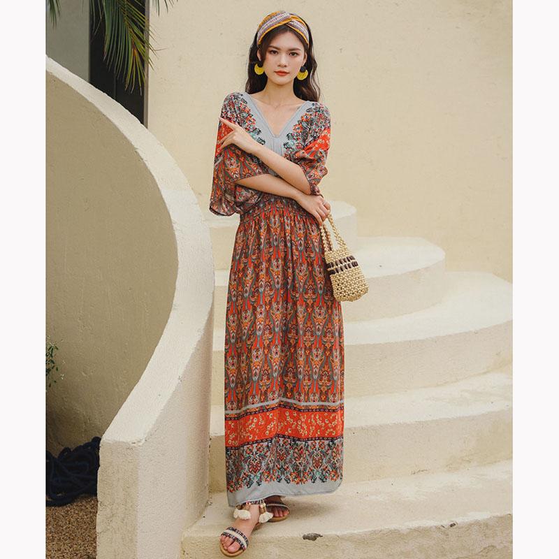 chinese dress ladies Amazon.com: Dashiki African Dresses for Women Indonesian Print Sexy Off  Shoulder Tube Slit Maxi Dresses 3 XL : Clothing, Shoes & Jewelry