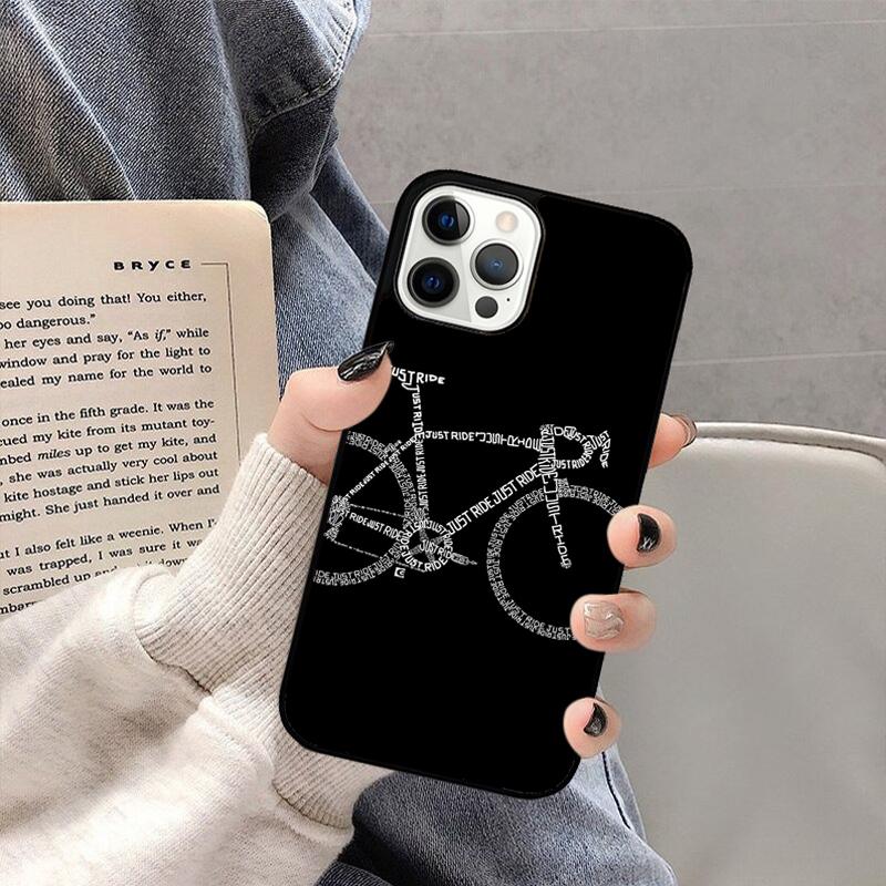 Bike Cycling Phone Case For iPhone 17 Air 16 15 14 plus 11 12 13 Pro  Max coque Cover Shell