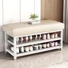 60cm Metal Entryway Shoe Storage Bench