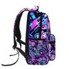 Demon Slayer Anime Rucksack Neon Print Tanjirou Zenitsu School Tote Roomy Casual Trip Rucksack Mochilas Great for Daily Activities