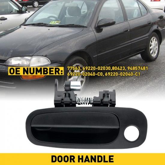 Наружная дверная ручка 98-2002 Для Toyota Corolla Chevrolet Prizm Передняя левая Черная