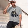Kinda Fit Sorta Fat Gym Panda Weightlifting Out Fitness Tshirt Streetwear Grh T Shirts Unisex Clothing Harajuku 2026 New Model Unisex