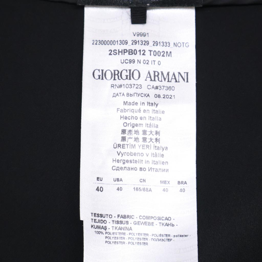 Giorgio Armani Black 21 Year 2SHPB012 T002M Balloon Short Pants Bottoms 40 blackUsed