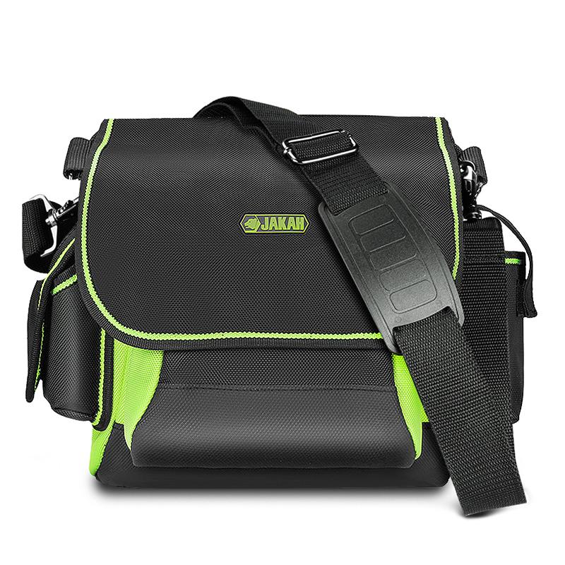 

Electrician Tool Bag Crossbody Thickened Canvas Wear-resistant Multifunctional Shoulder Air Conditioner Repair Bag Special Tool зелёный