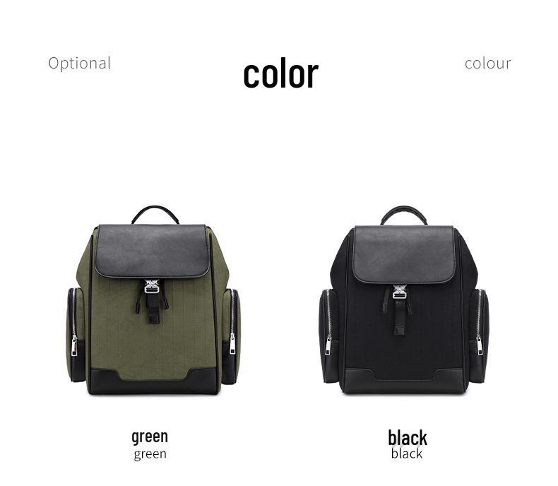 Whale Language Vintage Genuine Leather Laptop Backpack for Men - Stylish College Student Bag