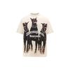 Camisetas Masculinas Bege Gola Redonda Moderada MLM499-02