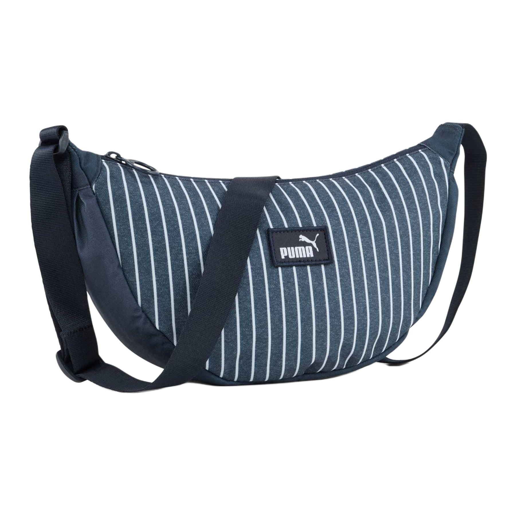 

Новая полиэстеровая сумка-полумесяц PUMA, сумка через плечо, женская сумка на плечо, морской синий 091303-01 33.0*9.9*17.0CM