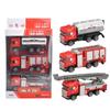 3pcs 1:64 Children Alloy Car Fire Fighting Engineering Vehicle Pull Back Car Model Toys For Boys Birthday Gifts