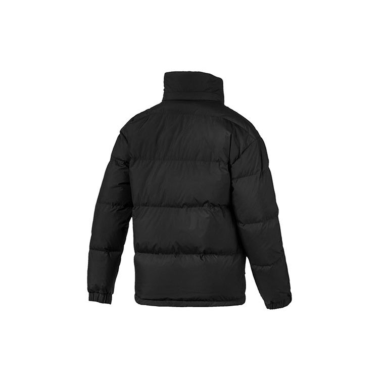 Puma Teplá krátká péřová bunda se stojáčkem Unisex svrchní oděv Černá 595281-01