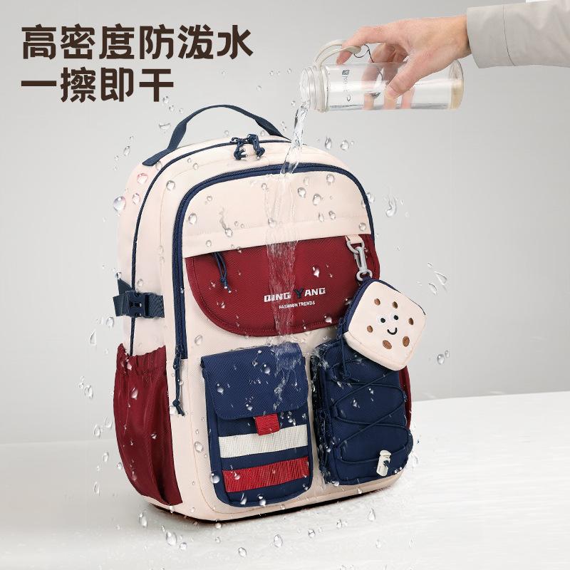 New Children School Bag Boy's Cartoon Backpack Primary Schoolbag Student's Backpack 1-6 Grades Boys Girls Spine Relief Backpack