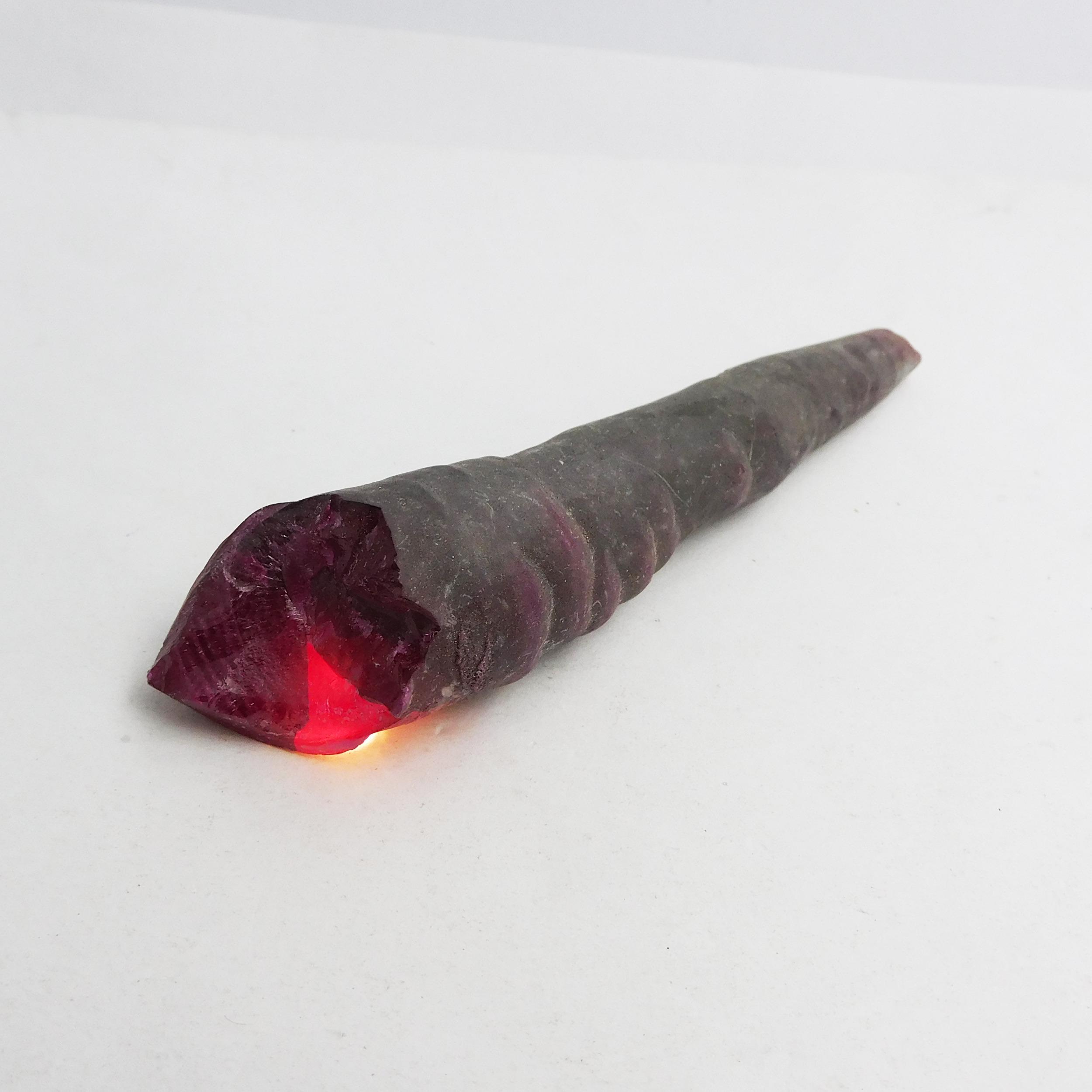 

Natural Red Ruby 166.9ct Raw Rough Certified Loose Gemstone 76.6 mm approx