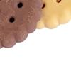 6Pcs Student Eraser Soft Rubber Biscuit-Shaped Erasers Decorative Wavy Edge Eraser Back to School Stationery