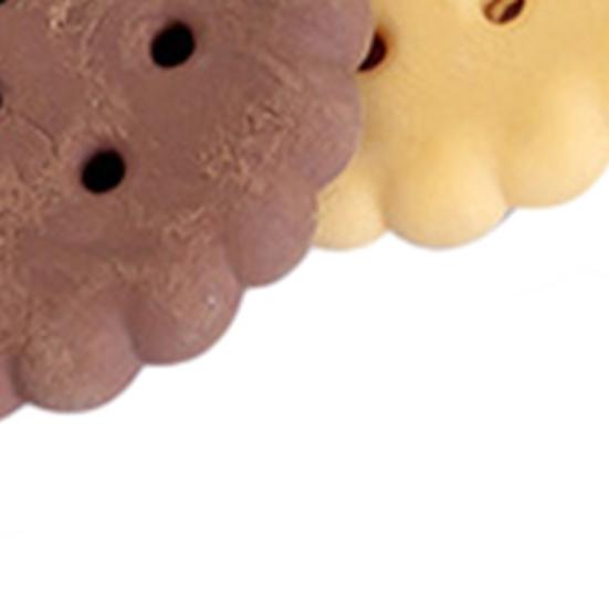 6Pcs Student Eraser Soft Rubber Biscuit-Shaped Erasers Decorative Wavy Edge Eraser Back to School Stationery