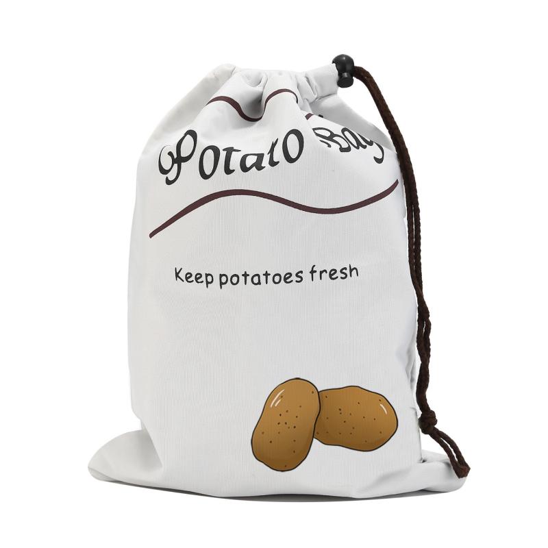 1/3Pcs Reusable Shopping Bags Vegetable Storage Bag Garlic Onion Fruit Drawstring Bags Canvas Bag Multipurpose Bags Portable