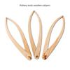 3Pcs Wood Ceramics Caliper Measuring Tool Set Ergonomic Handle Pottery Crafting Calipers for Clay Diameter Measurement