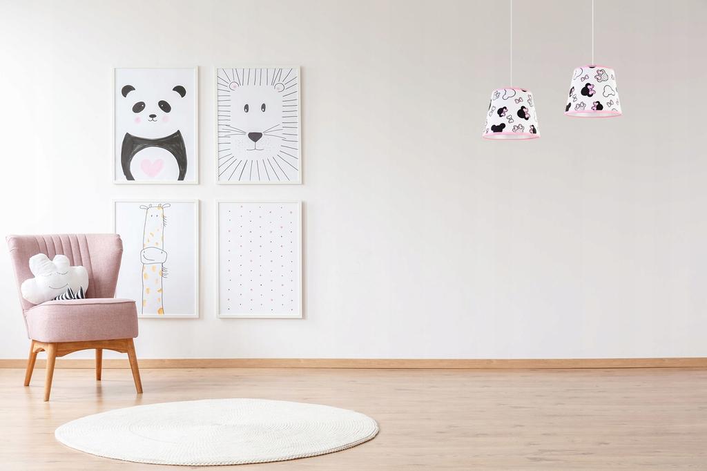 Children's Loft Ceiling Hanging Lamp with LED Lampshade