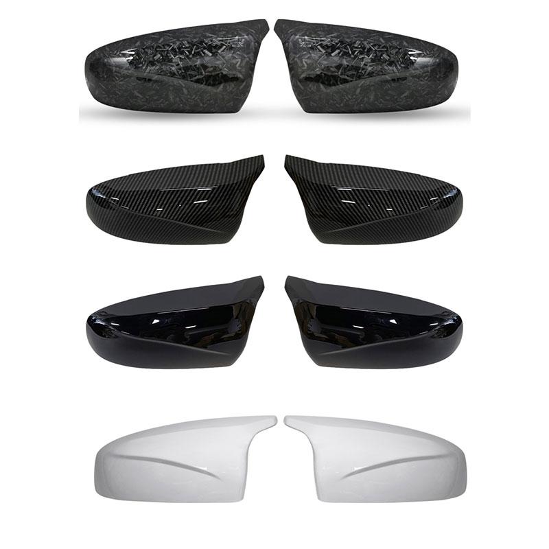 Excellent Facelifted Side Wing Modified For BMW X5 E70 X6 E71 2007-2013 Mirror Cover Caps Bright Black Carbon Fiber Pattern