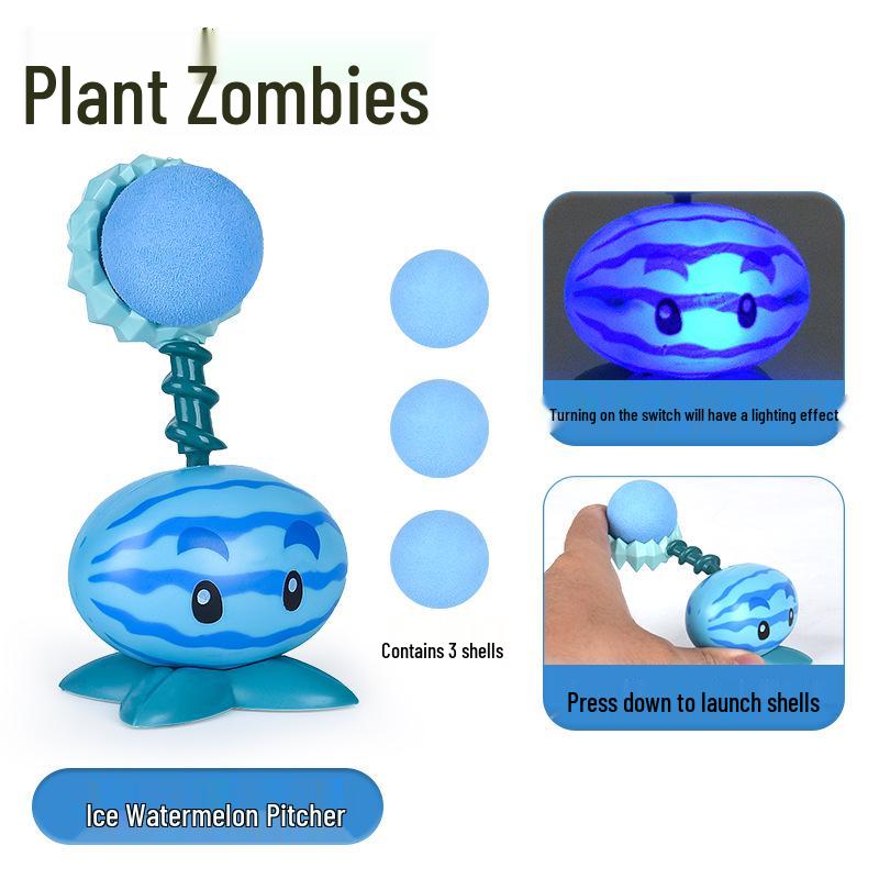 Plants Vs. Zombies Toy Set: Bewitching Mushroom, Fish Hook, Grassland Mine, Flaming Tree, Poison Pea