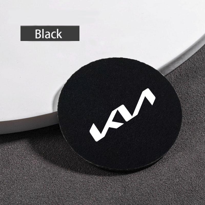 

2026 Hot Car Sticker Automobile decorative felt mats Dust-proof felt cushion Water Cup Coaster For KIA RIO 2 3 4 5 Xline x line