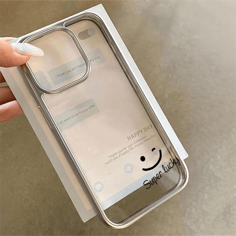 

Smile Electroplated Case for iPhone 12/13/14/15 Pro & 16 Pro Max iPhone 13