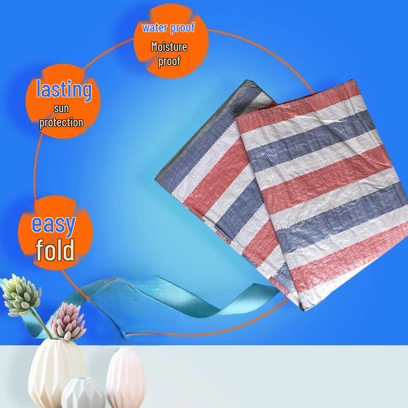 Jun Ding Ying 4x50m Bright Striped Tarpaulin