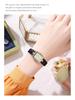 Gedi Women's Retro Minimalist Square Watch with Leather Strap - New Waterproof Quartz Design