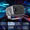 Portable HD Android Projector with Automatic Keystone & White Wall Compatibility