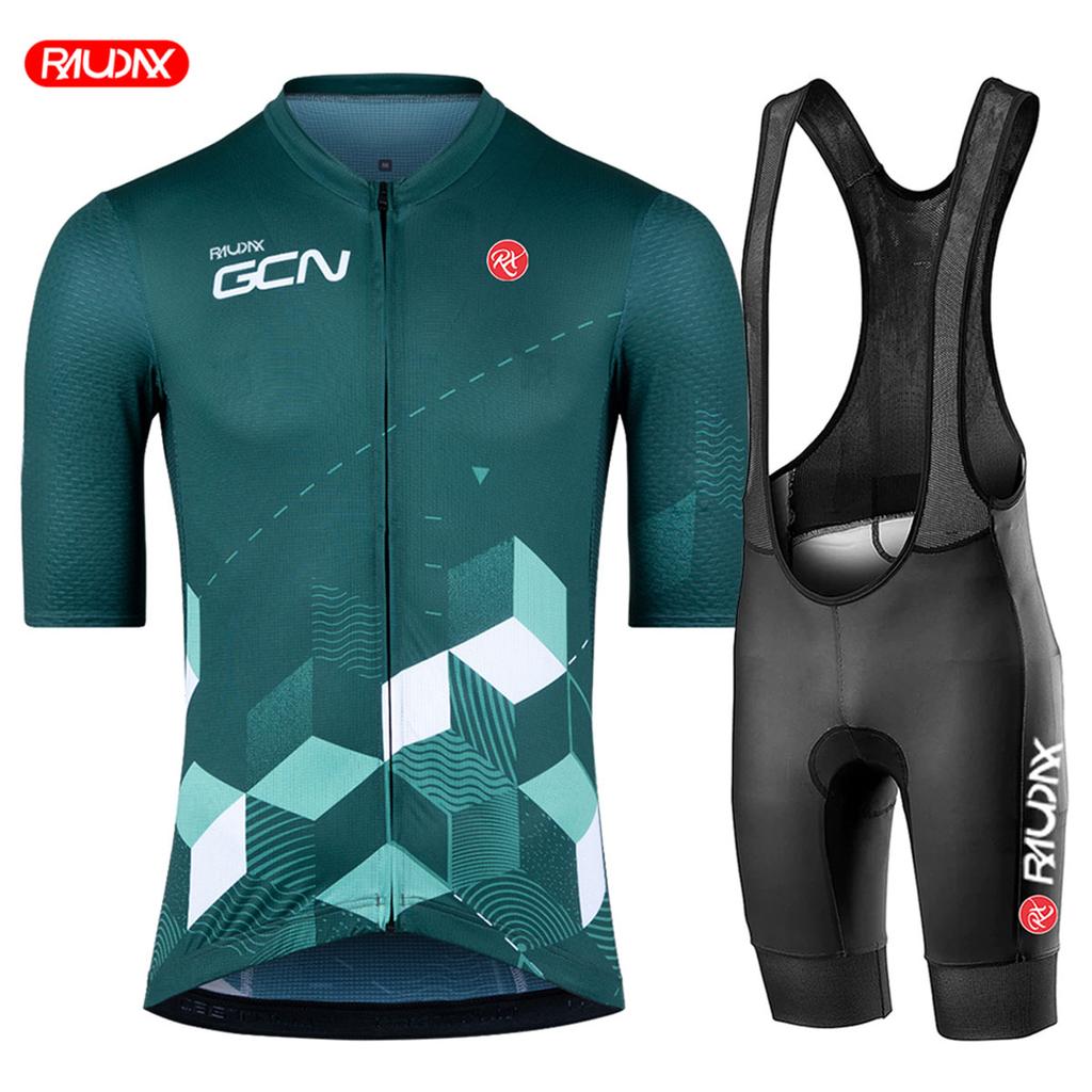 Raudax Gcn Sports Team Training Cycling Clothing Breathable Man Short Sleeves Mallot Ciclismo Hombre Verano 2026 Summer Breathable Cycling Suit Set