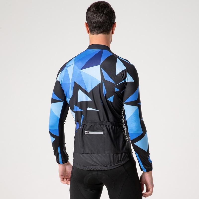 Oddychające koszulki rowerowe Zestaw odzieży rowerowej Szybkie suche męskie ubrania rowerowe z długim rękawem Garnitur nosić rajstopy