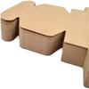 50pcs Square  Kraft  Paper  Box Strong Reusable Assemble Jewelry Candles Soaps Packaging Carton For