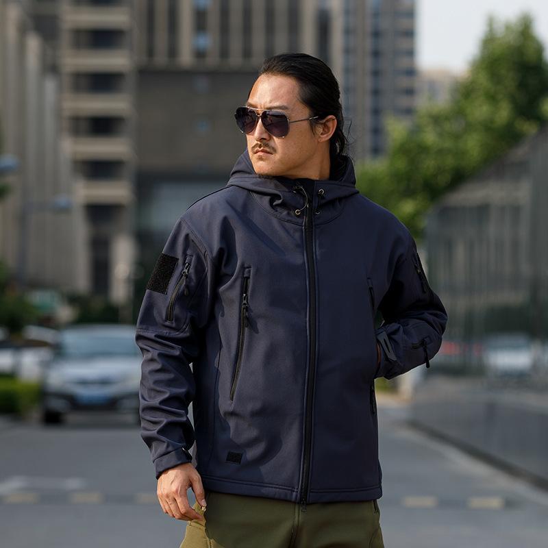 Stormtrooper Jacke, Fleece Verdickter Taktischer Anzug, Kapuzenjacke