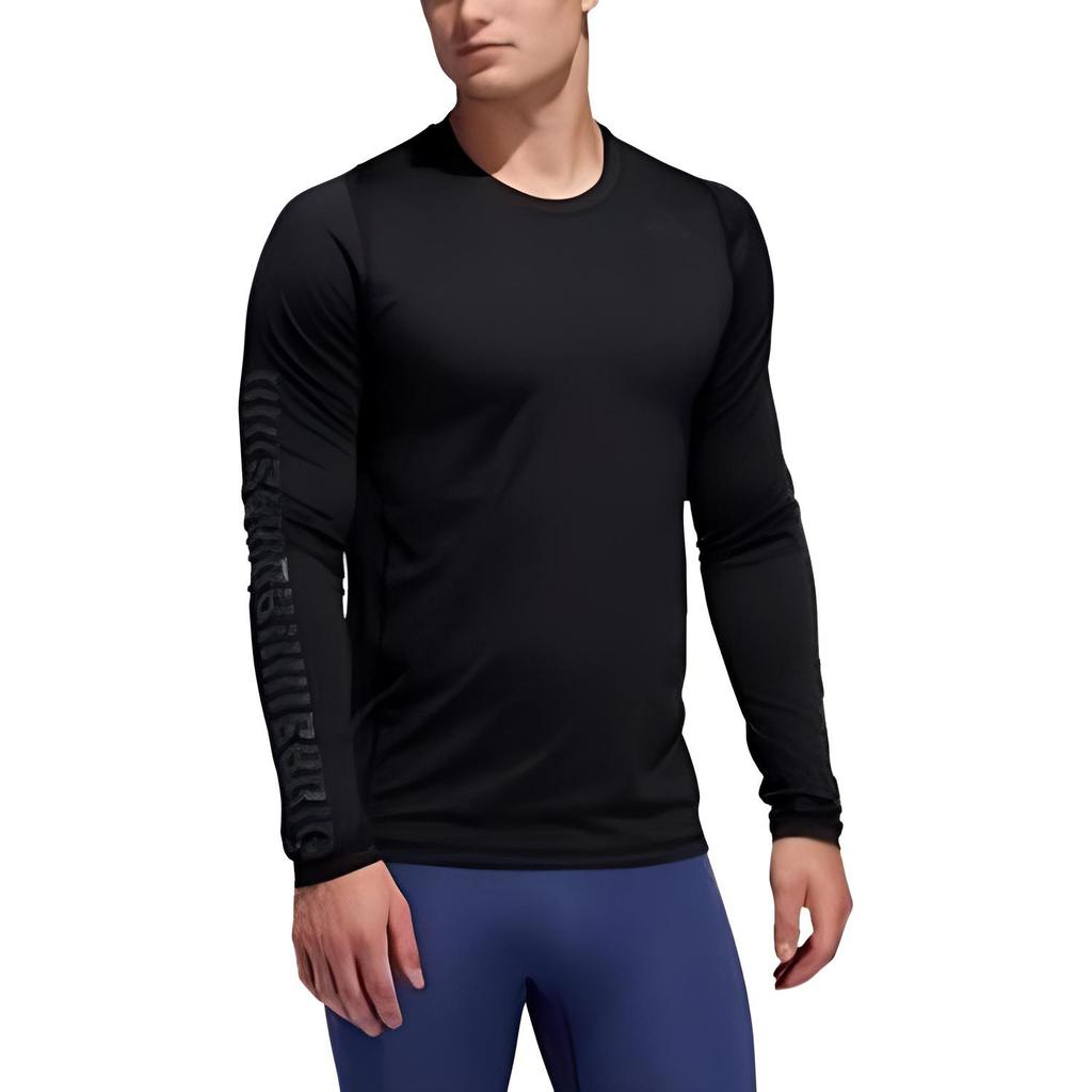 adidas T Shirts Men's Black Crew Neck Moderate Straight Fit FJ5148