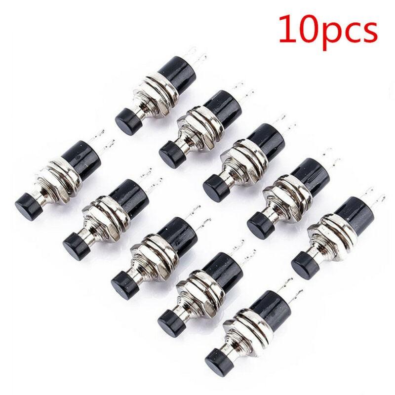 Reliable Miniature Pushbutton Switches in Black with PBS 110 Set of 10