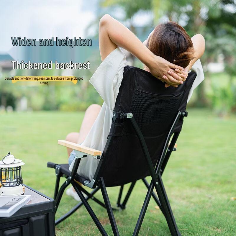 ZISIZ Outdoor Portable Folding High-Back Chair