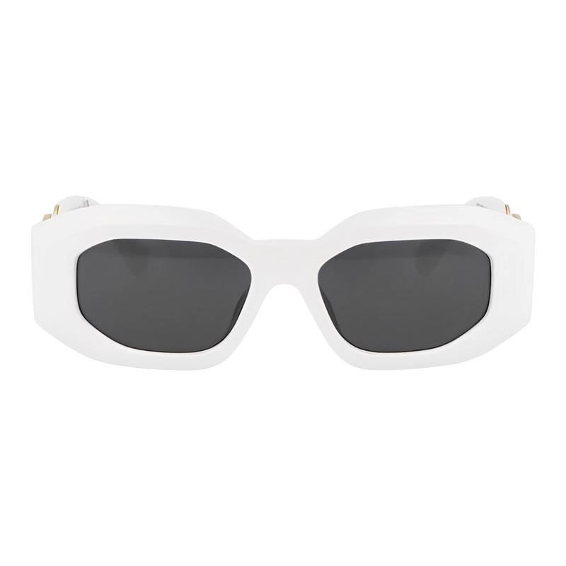 Versace Fashionable and Versatile Irregular Sunglasses Men's White 4131852 0VE4425U31487-White 53 - Glasses Case