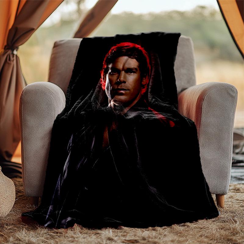Dexter Flannel Blanket Soft Warm All-Season Throw, Design for Camping, Car Travel, Hiking Sofa, Bed, Office Perfect Gift for Parties