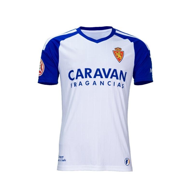 2026 Real Zaragoza Maillot de Football Imprimé en 3D Homme Été Respirant Séchage Rapide Manches Courtes T-shirt Vêtement assorti pour la Famille