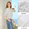 Women's French Style Ruffle Polka Dot Blouse