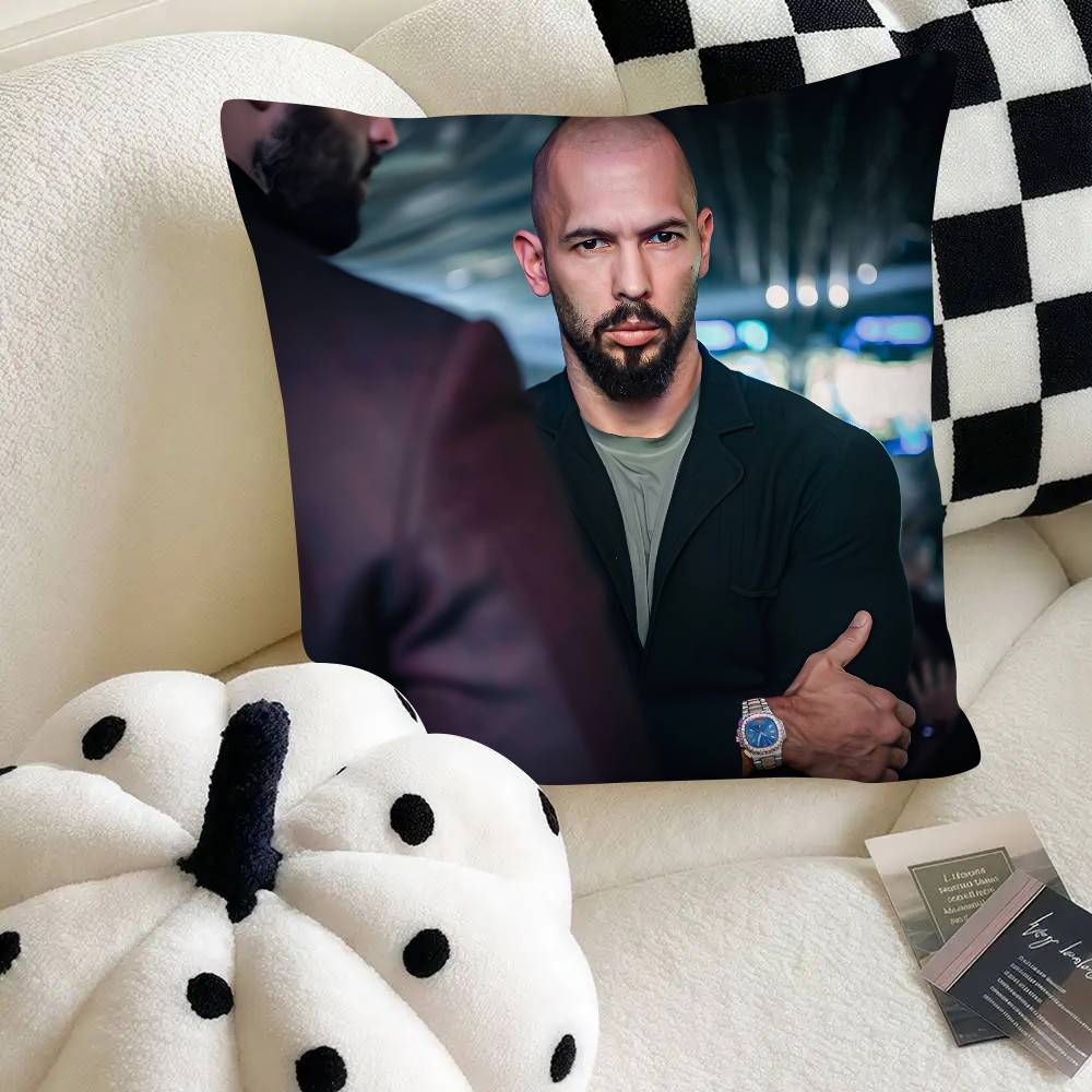 Art And A-Andrew Tate Pillow Case Square Pillow Bedroom Sofa Leisure Comfort Cushion Car Home Decoration