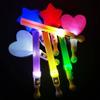 LED Stick Support Star Stick Heart Fluorescent Sticks Birthday Concert Party Glow Sticks Handheld Flashing Rod Idol Support Tool