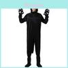 Game Themed Black Cat Costume For Adults With Polyester Fabric For Halloween Party Dress Up