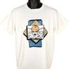Vintage Wettkampfschwimmen 100% Baumwolle T-Shirt Herren T-Shirts Oberteil Herren Größe Medium 90er Jahre Schwimmer Hergestellt in den USA