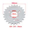 1 Adet 420/428 24 Dişli/26 Dişli/28 Dişli/29 Dişli/31 Dişli/35 Dişli/37 Dişli 30mm Arka Dişli Çark Honda Monkey Motosiklet Pit Dirt Bike Aksesuarları İçin Uygun
