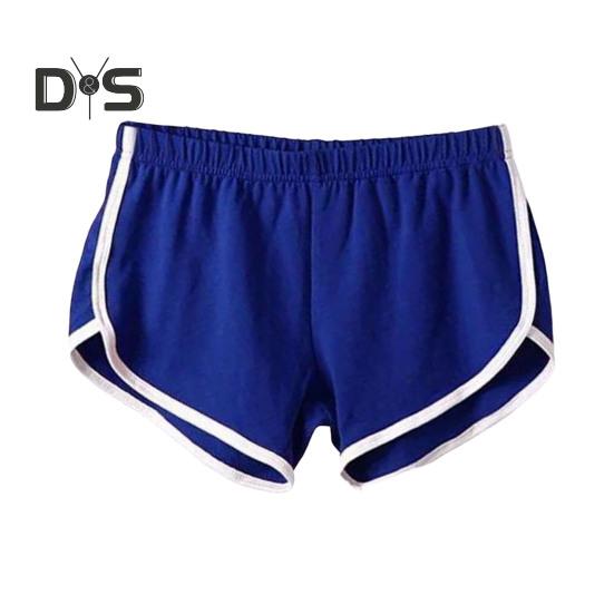 Damen-Sportshorts, elastische Taille, Yoga-Mini-Shorts, einfarbig, superkurze Hosen, leichte Strandhosen, sportliche Shorts