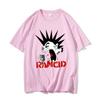 Funko Pop Punk Rancid Microphone Men Graphic Printing Tee-shirt Short Sleeve O-neck Female Male Tshirts Cotton Gift Idea Clothes
