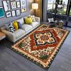 Vintage Böhmischer Teppich mit rotem geometrischem Blumenmuster Geeignet für den Einsatz als Antirutsch für Wohnzimmer Schlafzimmer Sofas